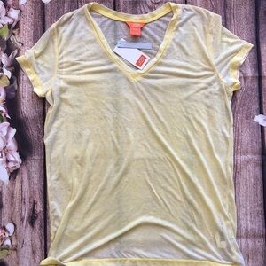 Joe Fresh V-Neck Sheer T